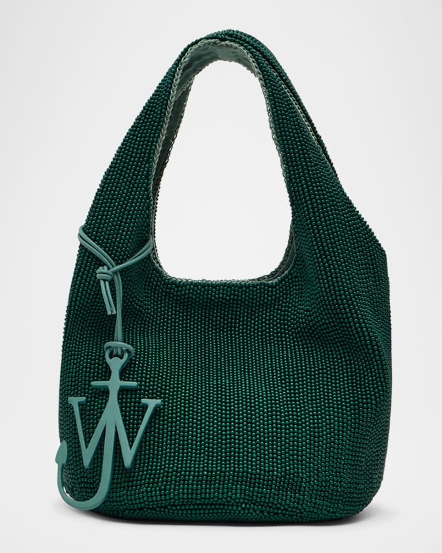 Mini Beaded Shopper Tote Bag